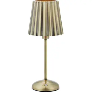 Markslöjd, Lampe de table, CELIA Rechargeable Table Antique Brass B/O (200 lm, E14) pas cher