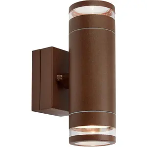 Markslöjd, Éclairage d'extérieur, LUNO Wall 2L Brown (400 lm, IP65) pas cher