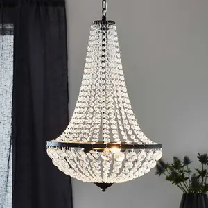 Markslöjd Lustre en verre et métal GRANSO 2L noir - Diamètre 30cm - Culot E27 pas cher