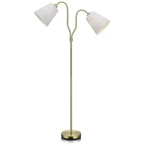 Markslöjd MODENA-Lampadaire 2 Lumières Métal/Tissu H152cmVendu pargalaxus