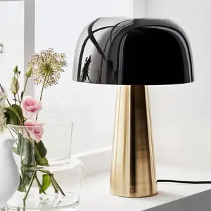 Markslojd Blanca Lampe De Table Dome 1 Lumière Bronze, Noir