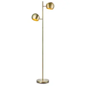 Markslöjd EDGAR-Lampadaire 2Lumières Métal H145cm pas cher