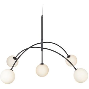 Markslöjd HEAVEN-Suspension 5 lumières Métal/Verre Opalin Ø117cm