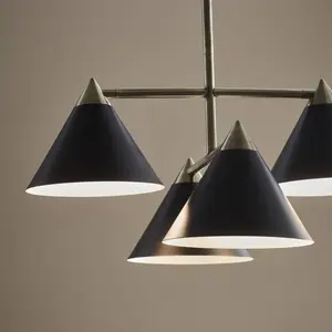 Markslöjd, Suspension, Suspension Klint, 4 x E14, max. 40W, noir/antiquaire (E14)
