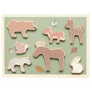 Jabadabado Houten Puzzel 'Bosdieren' pas cher