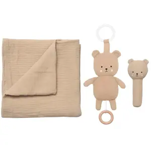 Jabadabado Couverture Cadeau Pour Bébé Avec Ourson pas cher