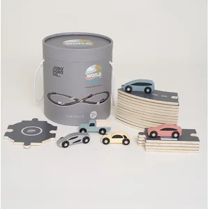 Jabadabado Houten autobaan (incl. 5 auto's). pas cher