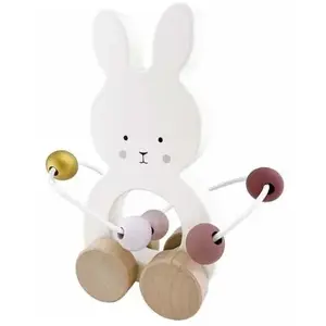 Jouet en bois à tirer - JABADABADO - Boulier Lapin - Multicolore - Bois massif - 12 mois et plus pas cher