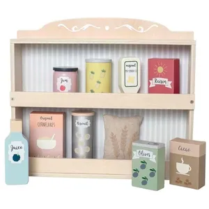 Jabadabado Jouet en bois Etagère avec épicerie pas cher