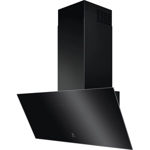 Electrolux Hotte décorative inclinée 90cm 615m3/h noir - LFV439K pas cher