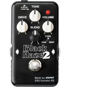 Comparateur de prix : EBS Ebs Blackhaze-Mk2 - Pédale D'overdrive Black Haze 2