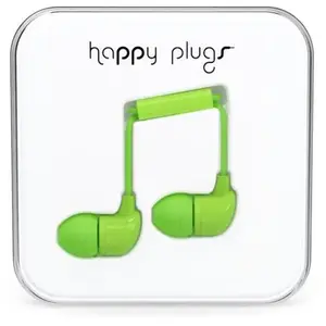 Ecouteurs Happy Plugs Vert pas cher