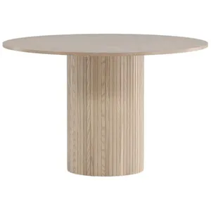 EBUY24 Table ronde - Bianca - 110 cm - Naturel - Bois - 4 placesVendu parcdiscount