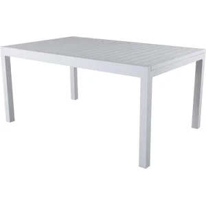 Marbella Table de salle à manger avec extension supplémentaire, 160, 240 cm, blanc, blanc. pas cher