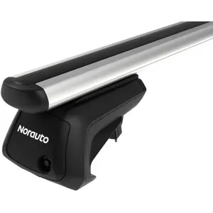 Pack complet 2 barres de toit norauto pour véhicules équipés de barres longitudinales - aluminium 118 cm pas cher