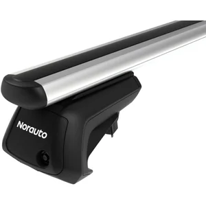 Pack complet 2 barres de toit norauto pour véhicules équipés de barres longitudinales - aluminium 127 cm pas cher
