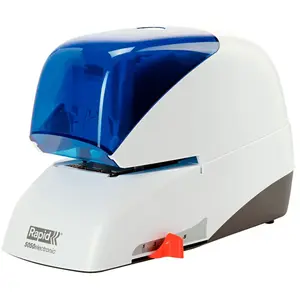 Rapid Agrafeuse électrique Supreme 5050e, blanc/bleu, en ABS pas cher