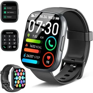Montre Connectée Femme Homme Avec Appel Bluetooth 195 Smartwatch 110+ ...Vendu parcdiscount