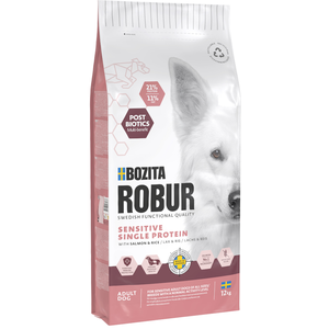 12kg Bozita Robur Sensitive Single Protein Saumon et riz croquettes po... pas cher