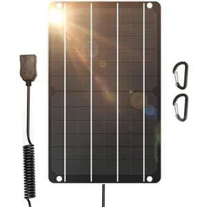 YYV Panneau solaire 6W mini USB 5V/1A monocristallin IP67 smartphone venti... pas cher