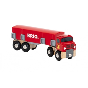 Brio Camion de Transport de Bois Ravensburger - Rouge - Bois - 223x40x133 mm pas cher