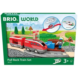 Ravensburger BRIO Pull Back Treinset - Houten Trein voor Kinderen vanaf 3 Jaar pas cher