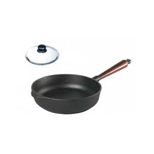 Skeppshult poêle en fonte 24 cm hêtre, Poêle + casserole, Noir