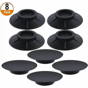 SHINING HOUSE Lot de 8 tampons anti-vibrations pour lave-linge en caoutchouc pour lave-linge séchant à tambour (10 cm, noir) pas cher