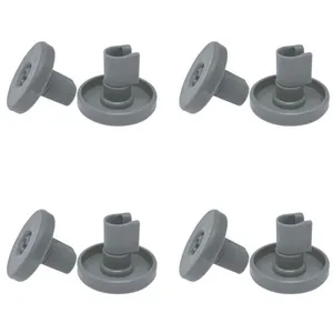 Roulettes de panier pour lave-vaisselle - INF - Pack de 8 DarkGrey 40 mm - AEG, Privileg, Zanussi pas cher