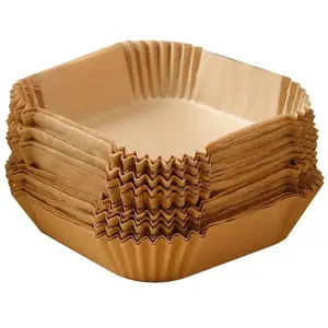 INF Papier jetable Air Fryer pour friteuses 100 pcs Nature pas cher