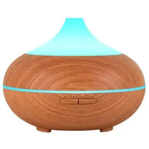 INF Humidificateur ultrasonique avec lampe aromatique 500 ml brun clai... pas cher