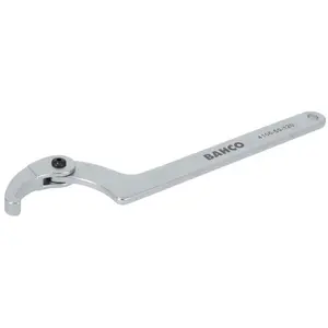 Bahco Clé Plate Adjustable Hook With Chrome Finish 32-75 Mm 203 Mm pas cher