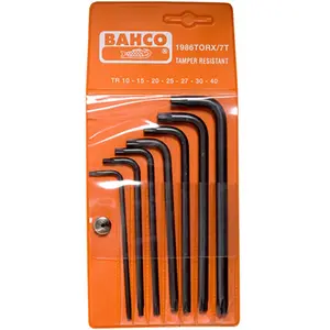 Bahco Bahco JEU DE TOURNEVIS D'ANGLE, 8 PCS, TORX-TTX, LONGS - 1986TORX/7T pas cher