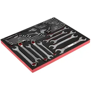 Bahco Jeu De Clés Fixes Set Of Combination And With Two Imperial Mouths In Foam Tray 3-3 Fit&go 43 Unités pas cher