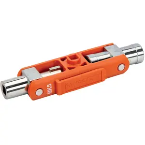 Clé universelle pour tableau de commande - BAHCO - mk5 - 5 gr. 4pans, 3pans, double clé pas cher