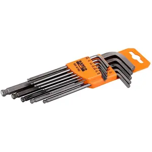 Bahco Jeu De Clés Allen Set Of 12 Imperial And Phosphated Long pas cher