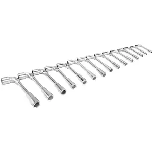 Bahco Bahco ASSORTIMENT DE DOUILLES DOUBLES, COURBÉES, 12PANS, 15 PCS ...