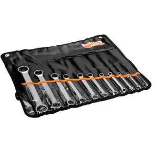 Bahco Bahco JEU DE CLÉS POLYGON. DOUBLES, 10 PCS, DROITES, 12 PANS, EN TROUSSE - 4M/10T pas cher