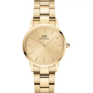Montre - DANIEL WELLINGTON - Iconic Link - Or - Acier inoxydable - Quartz pas cher