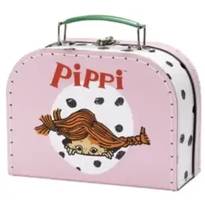 Kinderboeken Pippi Langkous koffer roze 20 cm speelgoedkoffer. pas cher