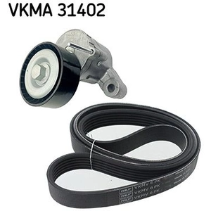 SKF Kit de courroie d'accessoire pour SEAT: Ibiza, Toledo & SKODA: Fabia, Rapid & AUDI: A1 & VOLKSWAGEN: Polo (Ref: VKMA 31402)