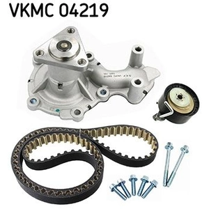 SKF Pompe à eau + kit de courroie de distribution pour FORD: C-Max, Focus, Ecosport, Fiesta, B-Max, Mondeo (Ref: VKMC 04219)