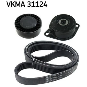 SKF Kit de courroie d'accessoire pour VOLKSWAGEN: Transporter & SEAT: Cordoba (Ref: VKMA 31124)