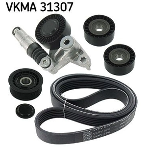 SKF Kit de courroie d'accessoire pour AUDI: A5, A4, A6, Q5 & VOLKSWAGEN: Phaeton (Ref: VKMA 31307)