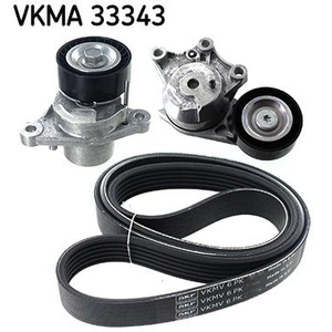 SKF Kit de courroie d'accessoire pour DS: DS3 & CITROËN: C4 Picasso, DS5, DS3, DS4, C4 Cactus & PEUGEOT: 208, 308, 3008, 5008 (Ref: VKMA 33343)