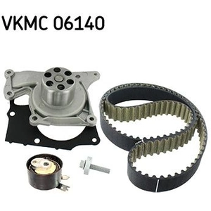 SKF Pompe à eau + kit de courroie de distribution pour RENAULT: Mégane, Captur, Kangoo, Clio, Express, Kadjar & DACIA: Sandero (Ref: VKMC 06140)