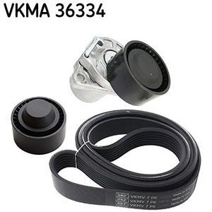 SKF Kit de courroie d'accessoire pour NISSAN: NV300, X-Trail, Qashqai & RENAULT: Talisman, Koleos, Mégane, Scénic, Trafic, Kadjar (Ref: VKMA 36334)