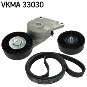 SKF Kit de courroie d'accessoire pour CITROËN: Xantia, Xsara, ZX, Synergie, Evasion, XM & FIAT: Ulysse & PEUGEOT: 806, 306, 406 (Ref: VKMA 33030)