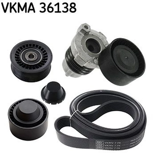 SKF Kit de courroie d'accessoire pour DACIA: Sandero, Duster, Lodgy, Logan, Dokker & RENAULT: Captur, Scénic, Mégane, Clio, Kangoo (Ref: VKMA 36138)
