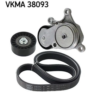 SKF Kit de courroie d'accessoire pour MERCEDES-BENZ: Classe CLA, Classe B, Classe A, Classe GLA, Classe GLB (Ref: VKMA 38093)